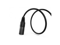 Audibax Pro Cabo XLR Macho–Fêmea 1,5 m Silver Black Audibax Pro Cabo XLR Macho–Fêmea 1,5 m Silver Black